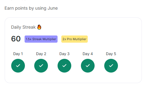 60 days! Keep going <a href="/askjuneai/">June</a>! 💪