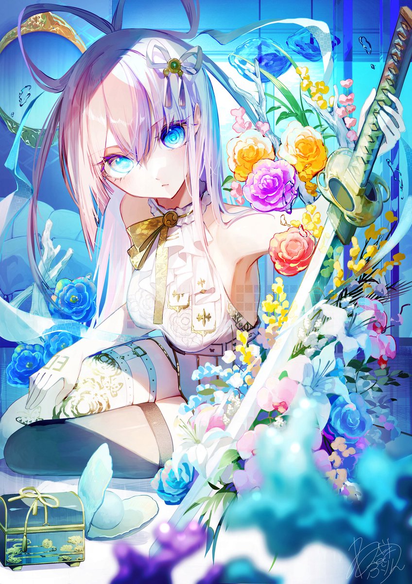 「竜宮城ノ姫剣士」|ねぎまぷりん✨️100枚目に万フォロワーになる絵師のイラスト