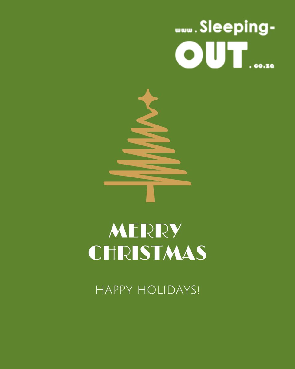 SleepingOUT_SA's tweet photo. From all of us at Sleeping-OUT, we wish our valued followers and clients a Merry and Blessed Christmas. May your days be filled with peace, joy, and special moments shared with those who matter most. Thank you for your continued support throughout the year!🎄✨

#MerryChristmas https://t.co/IpvFiT3iew