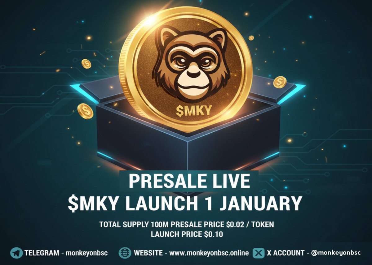 🛑 Presale Live On BSC 🛑

Join a decentralized platform where tasks turn into real rewards.

$MKY is a powerful reward layer built for the future of the decentralized web.

Contract Address:
0x61537141b037A2e2d034c7FF7c88cae2230DDEAb

Presale price is 0.02 and launch price is