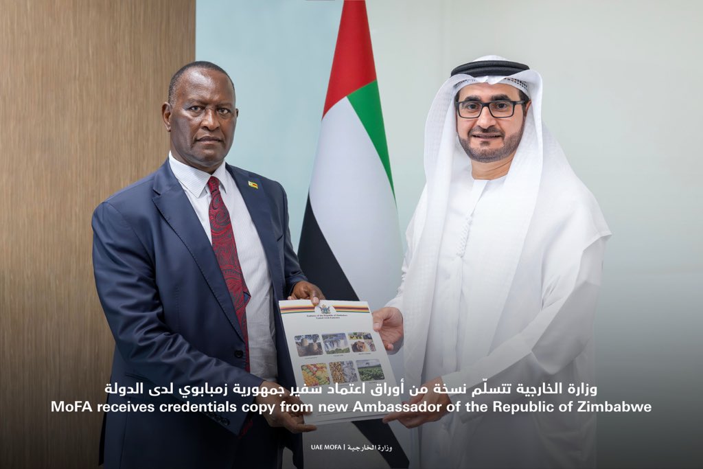 MoFA receives credentials copy from new Ambassador of the Republic of Zimbabwe
mofa.gov.ae/en/mediahub/ne…