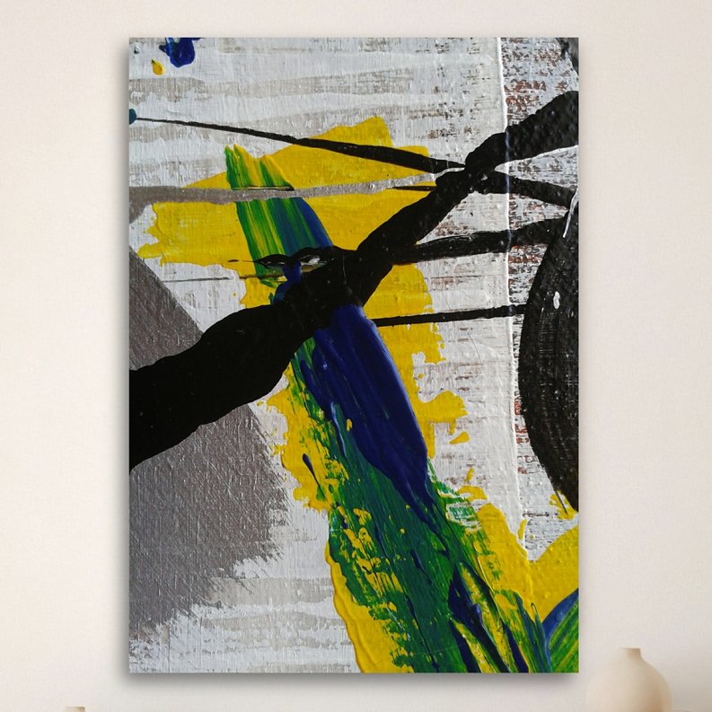 PillayArt's tweet image. Abstract Art Print, Modern Eclectic Painting, Yellow Blue Black (Digital Print), Contemporary Printable Artwork etsy.me/3XUMzoE via @Etsy 

#abstractart  #digitalprint  #abstractpainting   #etsyshop  #printableart  #etsy