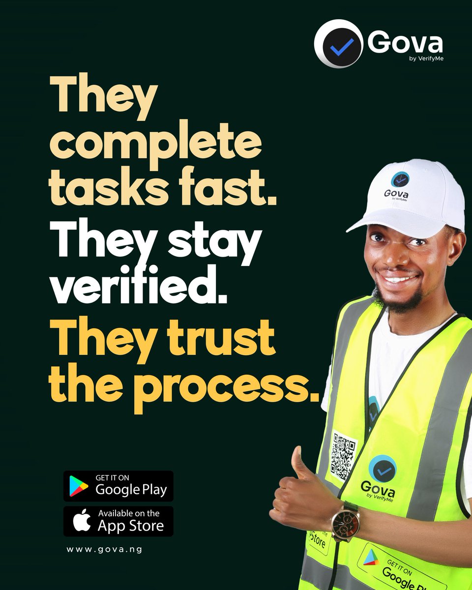 GovaNigeria's tweet photo. Build your credibility. Grow your income.
#TrustedAgents #TrustedAgents #govaapp #EarnSmart #SmartHustle https://t.co/HnpltUc0Is