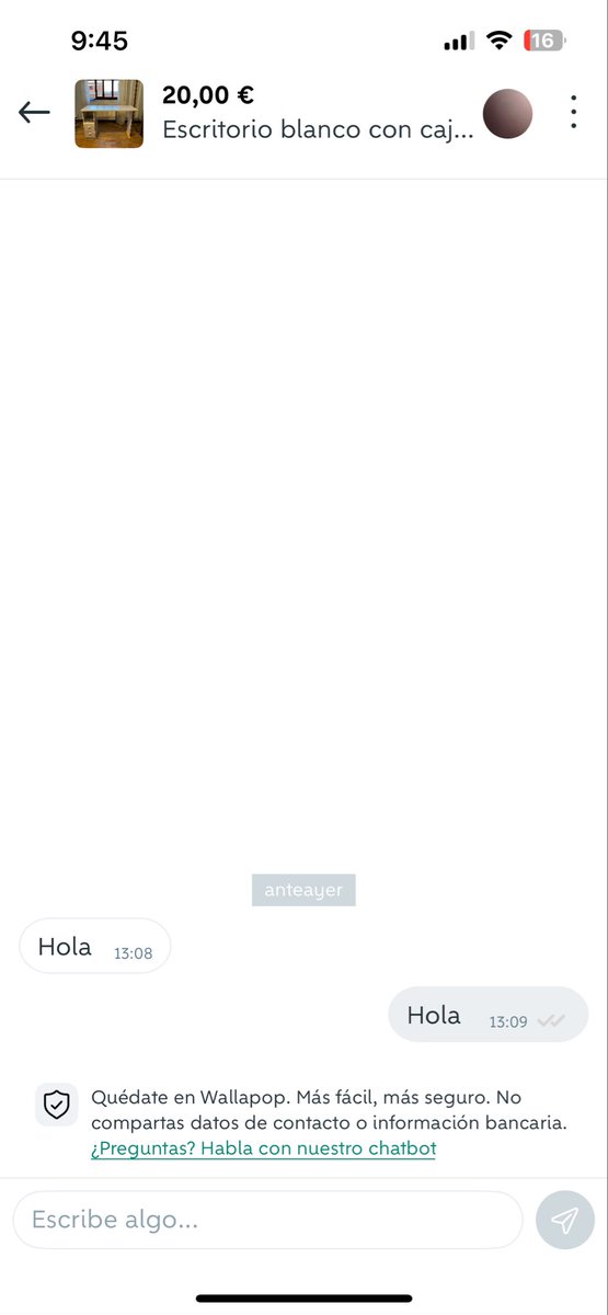 IsraPelirrojo's tweet photo. Cuando Wallapop se convierte en tinder https://t.co/RC2XExmIjs