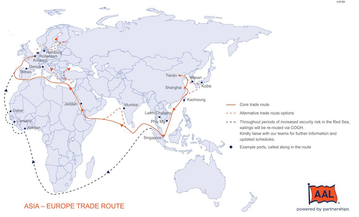📢 AAL Sailing Schedule – Asia to Europe Trade Route 
 🗓️ Updated: 15 December 2025
🔗 View the full schedule: aalshipping.com/wp-content/upl…
 📬 Subscribe for updates: web.aalshipping.com/cn/awaw4/aalon…
 🌐 Visit our website: https: aalshipping.com