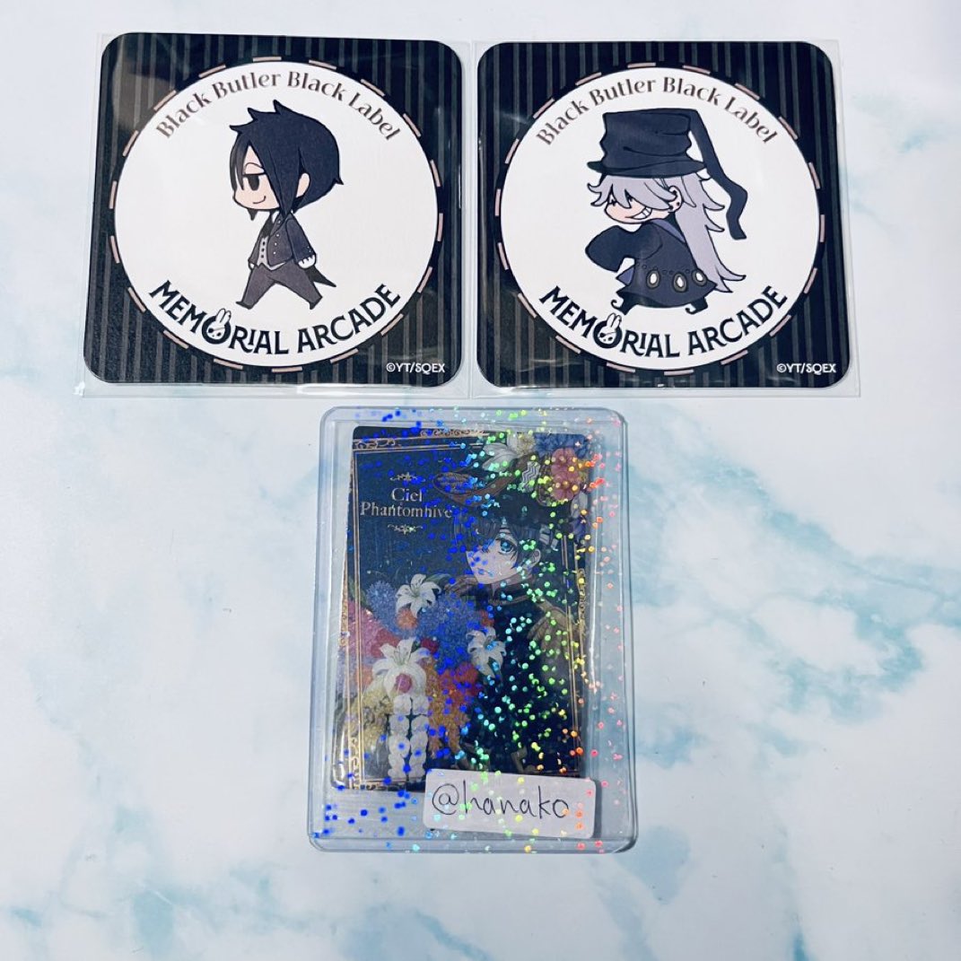 交換】黒執事 BlackLabel MEMORIAL ARCADE 黒執事展 MG CAFE コラボ