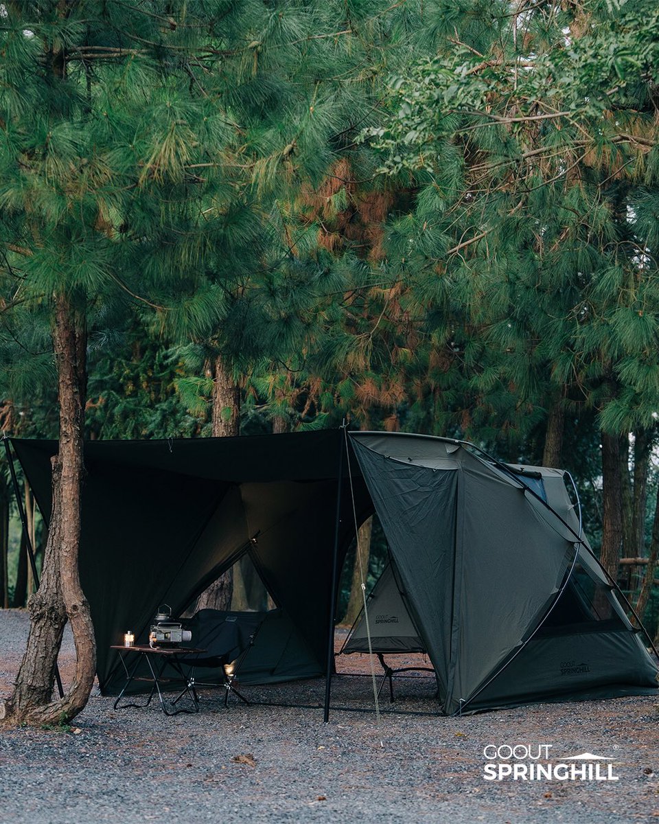 【新品未使用】GOOUTSPRINGHILL　エアドームテント（グリーン） 新品未使用】GOOUTSPRINGHILL エアドームテント（グリーン