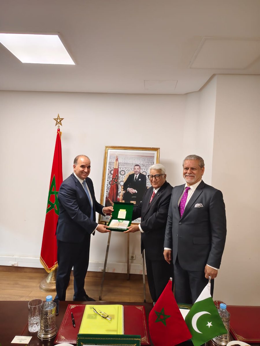 Pak and Morocco held the 3rd Session of BPC on 11 Dec. Reviewed the entire spectrum of bilateral relations and agreed to deepen cooperation in all areas of mutual interest; trade &amp; parliamentary exchanges, tourism, agriculture, &amp; renewable energy. <a href="/SyedAdilGilani/">Adil Gilani Syed</a> <a href="/ForeignOfficePk/">Ministry of Foreign Affairs - Pakistan</a>