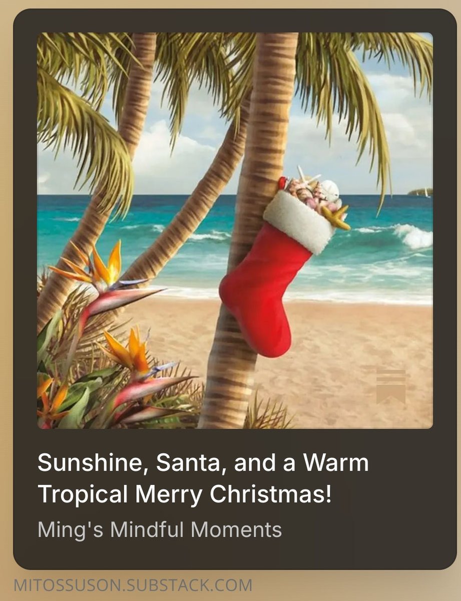 ming7210's tweet image. Tropical Christmas vibes 🌴
Humidity, lechon &amp;amp; overheated Santa—Filipino holiday magic. 😅
Read, share, or subscribe if it made you grin! ❤️

mitossuson.substack.com/p/sunshine-san…

#MerryChristmas #TropicalVibes #SubscribePlease