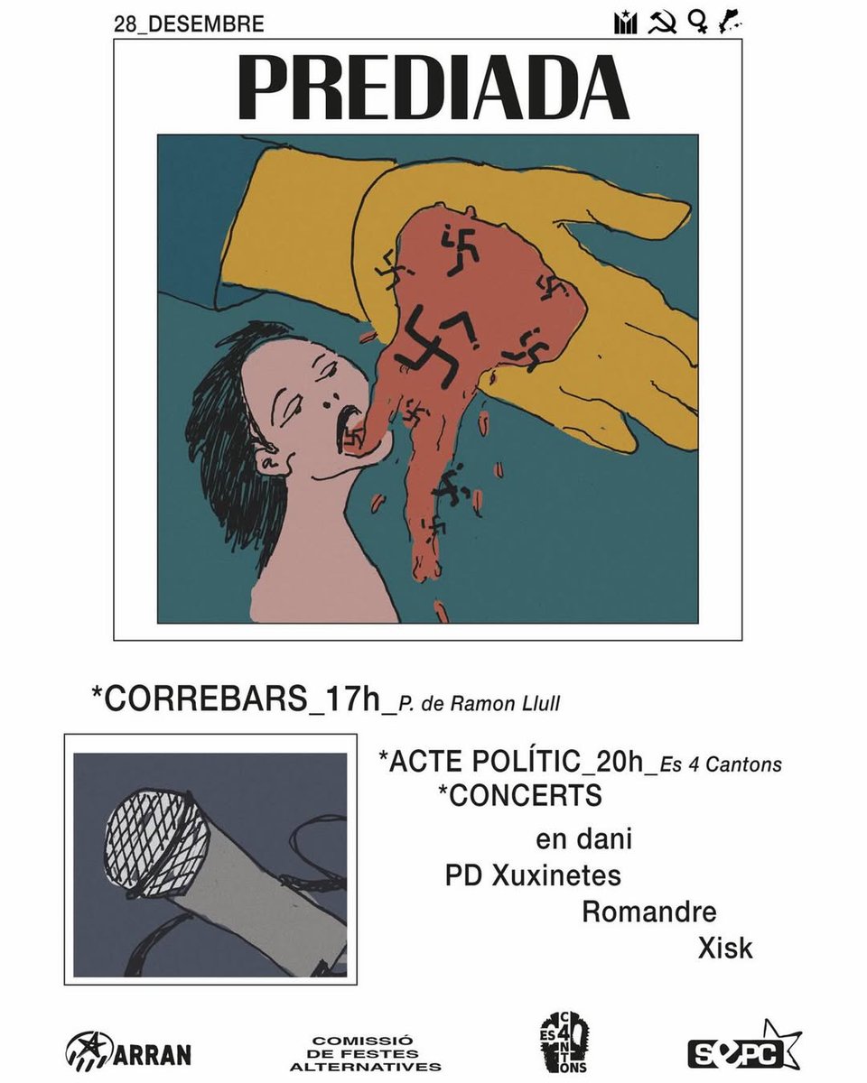 PREDIADA JUVENIL - 28 DE DESEMBRE A FELANITX 🔥

Duis el vostre tassó i doblers en efectiu ‼️‼️