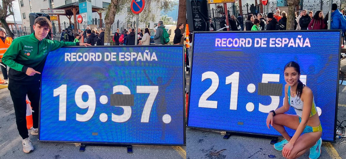 O Barco de Valdeorras se viste de plusmarcas 🇪🇸 en el Campeonato de España de Marcha de Invierno de Promoción y 10 km Master  

4⃣ Mejores Marcas de España 
👉  Daniel Monfort (5km) Sub20 y =Sub23
👉21:54 Aldara Meilán (5km) Sub20 
👉19:38 Paula Elvira (3km) Sub16  

La crónica