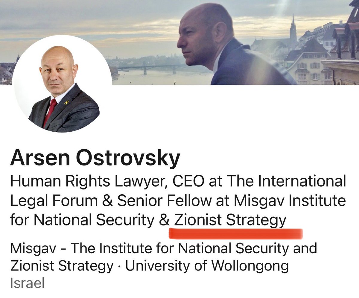 Arsen Ostrovsky 
#️⃣ BondiBeach