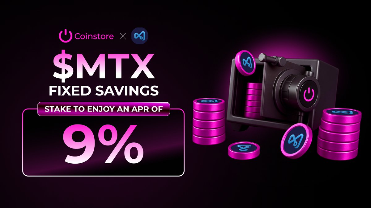 CoinstoreExc's tweet photo. The @CoinstoreExc  $MTX Fixed Saving with 9% APR  is NOW LIVE!

Lock your tokens for JUST 30/60/90DAYS to enjoy this massive yield.

The pool is limited. Don't wait!

🔗 STAKE $MTX NOW:https://t.co/8tnyPQdVen

#MTX #HighAPR #EarnCrypto https://t.co/JfMi1KuVfP
