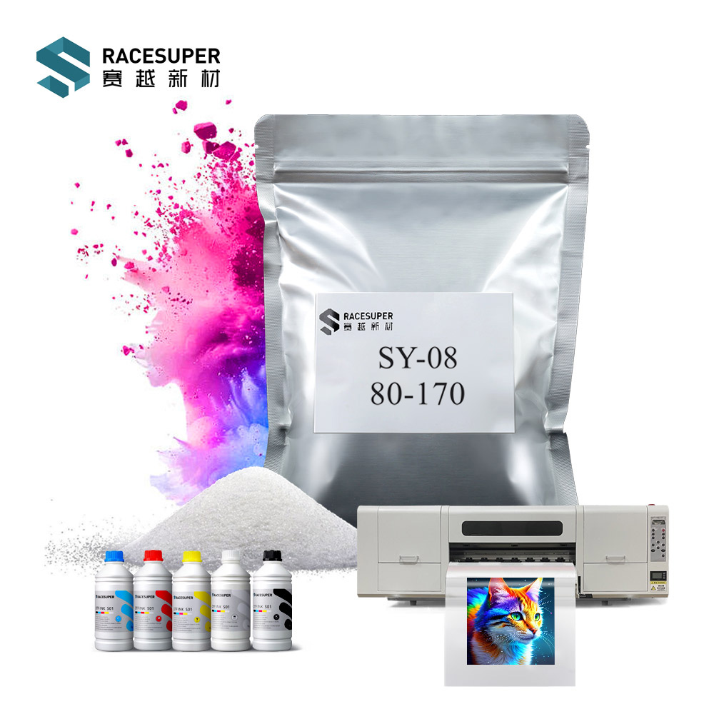 Kensoh009's tweet photo. " Understanding DTF Hot Melt Powder: How to Choose the Right Grade for Your Prints "

In Direct-to-Film (DTF) printing, the hot melt powder—typically TPU-based—is the key adhesive that bonds the ink to the fabric during heat pressing. The grade you choose directly affects softness, detail sharpness, adhesion strength, wash durability, and overall fabric compatibility.

DTF powders are mainly classified by particle size (in microns):

- Fine powder (80-170 μm): Delivers the softest hand feel and finest details. Perfect for premium cotton T-shirts, baby garments, hoodies, and high-definition designs where luxurious softness matters most.

- Medium-fine powder (80-200 μm): The versatile all-rounder. Offers an excellent balance of soft feel, strong bonding, and reliable wash fastness. Ideal for everyday apparel on cotton, polyester, blends, sportswear, tote bags, and mixed production runs.

- Medium/coarse powder (120-250 μm and above): Prioritizes maximum durability and adhesion. Best for textured or heavy fabrics like denim, canvas, linen, caps, backpacks, and workwear that face frequent wear and washing.

Quick selection guide:
- Want ultimate softness and sharp details? Go fine.
- Need reliable performance across most jobs? Choose medium-fine.
- Require tough, long-lasting prints on rough substrates? Select medium or coarser.

A few practical tips: TPU powder absorbs moisture easily, so always store it sealed in a cool, dry place—adding desiccant helps prevent clumping. Also, test any new powder with your specific film, ink, and curing settings for optimal results.

At RaceSuper, we understand that DTF is an integrated system. Perfect compatibility between film, ink, and powder is essential for consistent, high-quality outcomes. That’s why we provide carefully matched consumables, backed by our dust-free production facility, professional R&D lab, and dedicated testing center.

RaceSuper: Race Together, Super Grow.

#DTFPrinting #DTFConsumables #HotMeltPowder #TPUPowder #TextilePrinting #ApparelDecoration #GarmentPrinting #PrintingTips