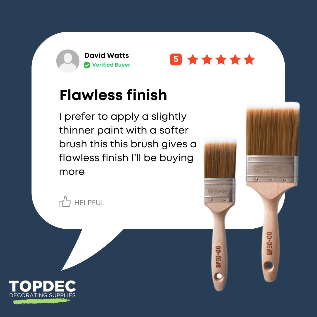 topdecbrush's tweet image. ⭐️⭐️⭐️⭐️⭐️ Flawless finish, straight from the pros

Upgrade your kit and see the difference for yourself 
Shop now at topdecbrush.com/spec-co

#Topdec #SpecCo #DecoratorTools #FlawlessFinish #TradeTrusted #PaintingAndDecorating #ProDecorator #DecoratorLife