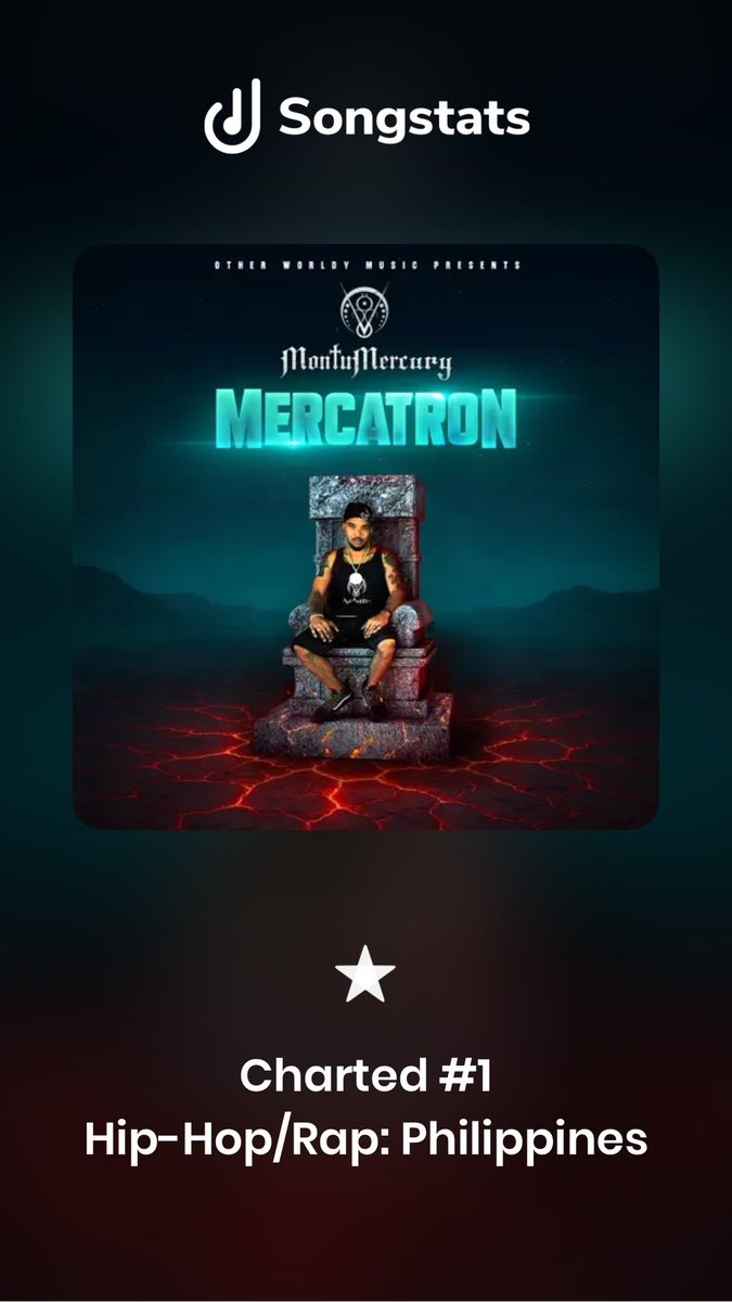 Over this past week #Mercatron EP dominated the #itunes charts globally in Indonesia 🇮🇩 Philippines 🇵🇭 and USA 🇺🇸 peaking at #40 on hiphop/r&amp;b in albums right after #Mercquake &amp; Red Rock hit #1 as singles  #OtherWorldlyMusic™️