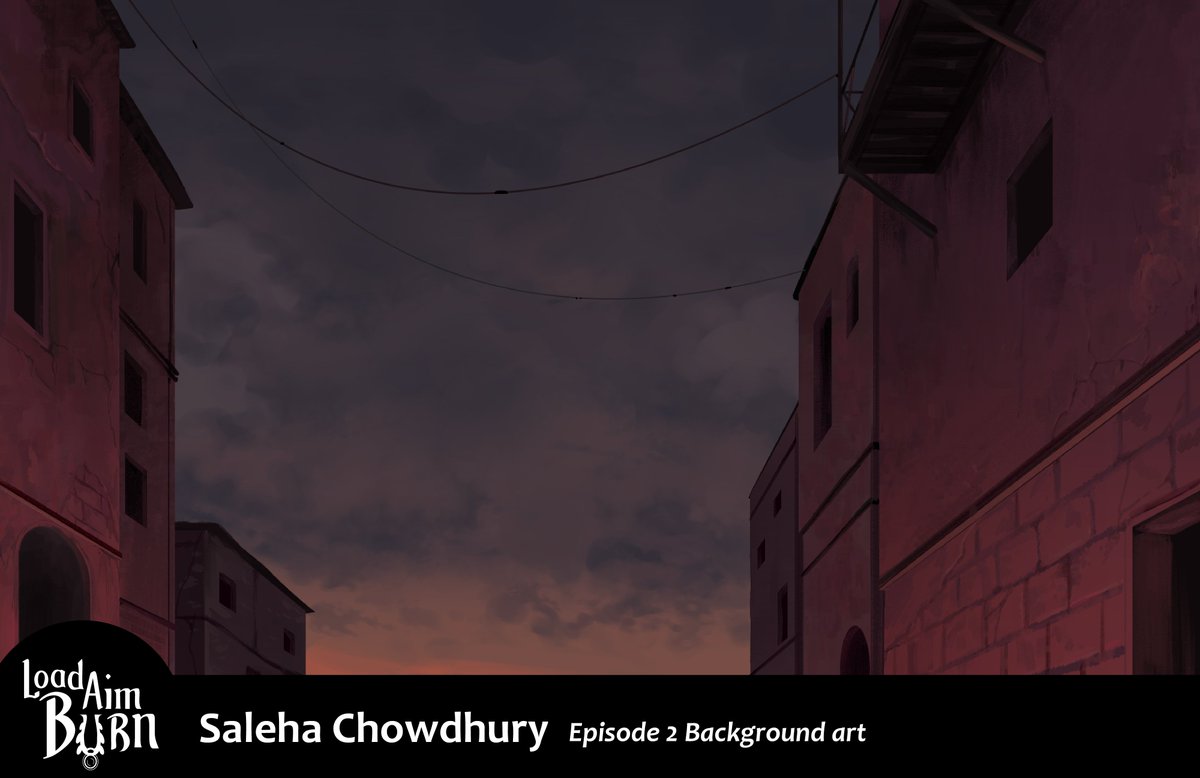 LoadAimBurn's tweet image. Another beautiful background for ep2! We are nearing the end... #loadaimburn #ashaphaedra #animatedseries