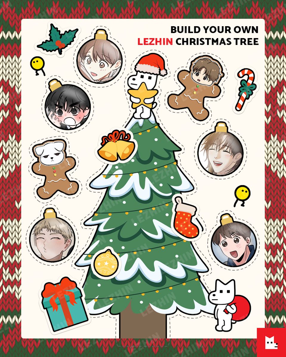 LezhinComics_US's tweet photo. Build your own 𝐋𝐄𝐙𝐇𝐈𝐍 𝐂𝐇𝐑𝐈𝐒𝐓𝐌𝐀𝐒 𝐓𝐑𝐄𝐄! 🎄✨​
Make sure to 𝘀𝗵𝗼𝘄 𝘂𝘀 𝘆𝗼𝘂𝗿 𝘁𝗿𝗲𝗲 𝗶𝗻 𝘁𝗵𝗲 𝗰𝗼𝗺𝗺𝗲𝗻𝘁𝘀 — don’t be shy! 😌

🕯️𝗟𝗶𝘀𝘁𝗲𝗱 𝗢𝗿𝗻𝗮𝗺��𝗻𝘁𝘀 (Left → Right, Top → Bottom)​
• Suha from #PianPian​
• Dobin from #ScentandSensibility​
• Daehan from #YouthReport1995​
• Heeseong from #PawsClaws​
• Kihoon from #RedThreadQuest​
• Dan from #Jinx​
• Ha-on from #TheLotusandtheLost​

Ready for more holiday fun? 🎁💛 https://t.co/ym4tC1h9UD

#ChristmasTree #ChristmasOrnaments #LezhinUS #LezhinComics #blcomics