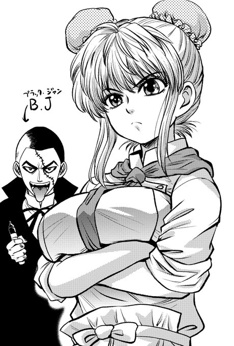 鉄鍋のジャンアニメ化と聞いて、過去の絵を再掲。ドクターじゃない方のキリコです。 