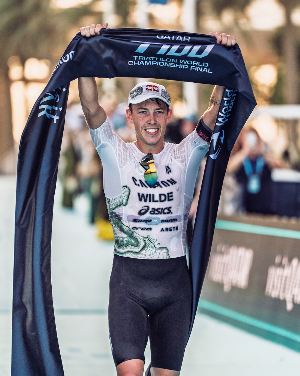orcasportswear's tweet photo. History made in Qatar.

@katewaugh and @hayden_wilde dominated the T100 Final, taking the win and securing 1st place overall in the series.
With it, they are crowned T100 World Champions.

Champions, in every sense of the word.

#ChasingEpic #RaisedInTheWater #Triathlon https://t.co/upeIY58Mcg