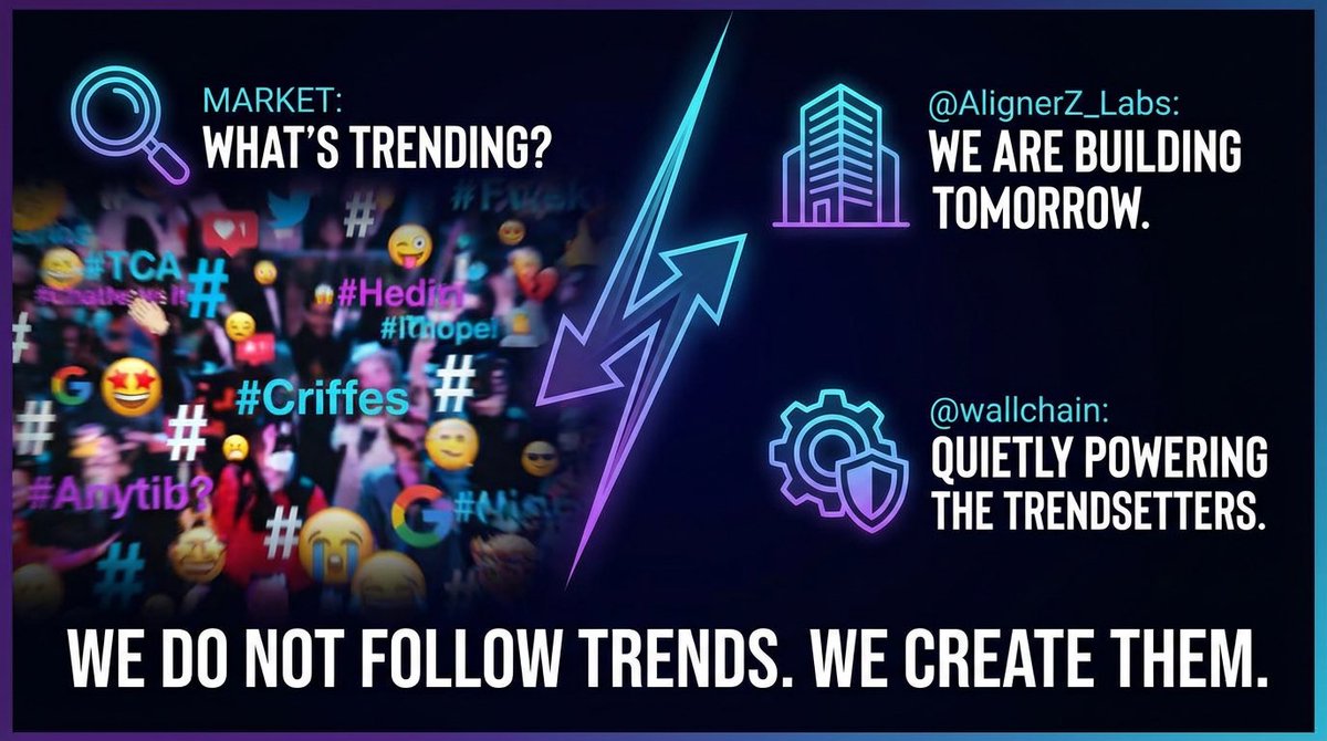 VasiiLisaa's tweet image. We do not  Follow Trends We Create Them.

Market: What is trending today? 🤔
@AlignerZ_Labs : 😏 We are building tomorrow.

While others chase hype and copy plays we focus on real innovation and long term alignment.
And making sure everything runs smoothly behind the scenes?…