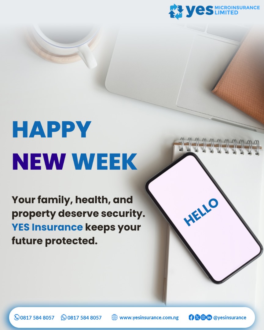 yesinsuranceng's tweet image. Peace of mind makes every week easier.
Start this one knowing you’re protected.

#YESInsure #MondayMotivation #StayCovered #ConfidenceAllWeek #Alwayswithyou