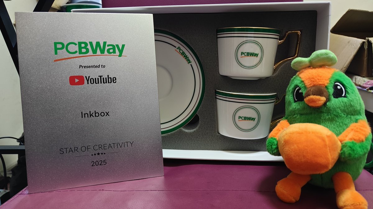 InkboxSoftware's tweet image. You're a real one @PCBWayOfficial Thanks for the end of the year Christmas gift.