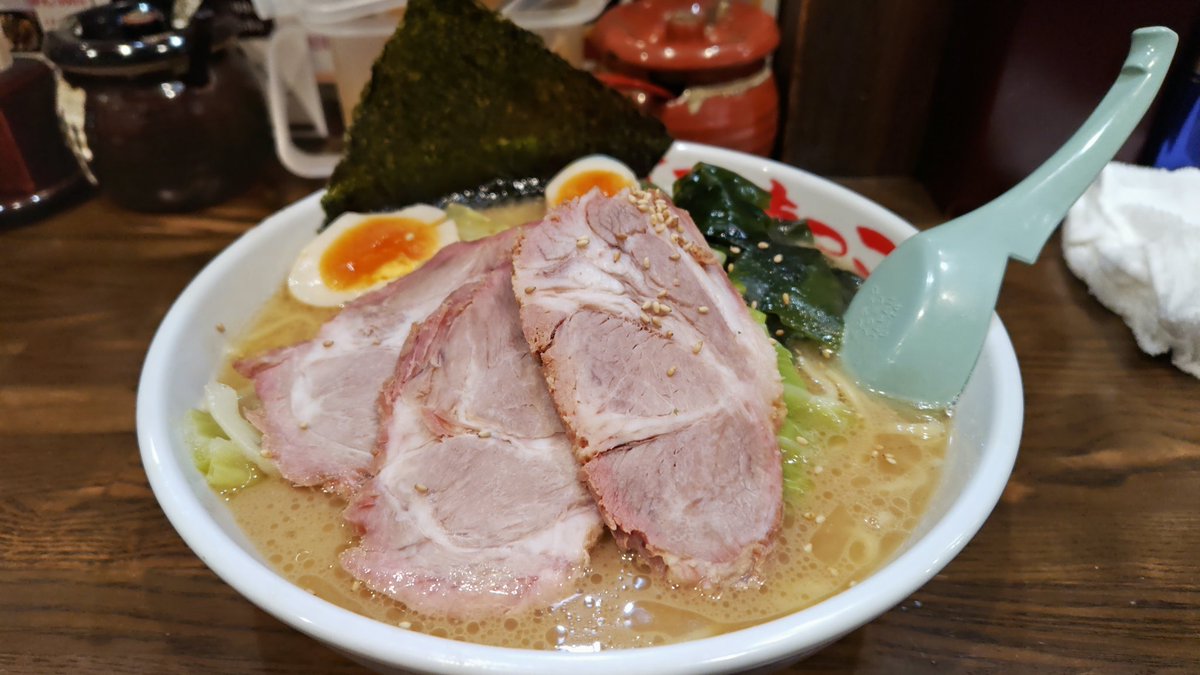 shellyozakin's tweet photo. さつまっこラーメン中盛🍜 https://t.co/ksegnD67Ls