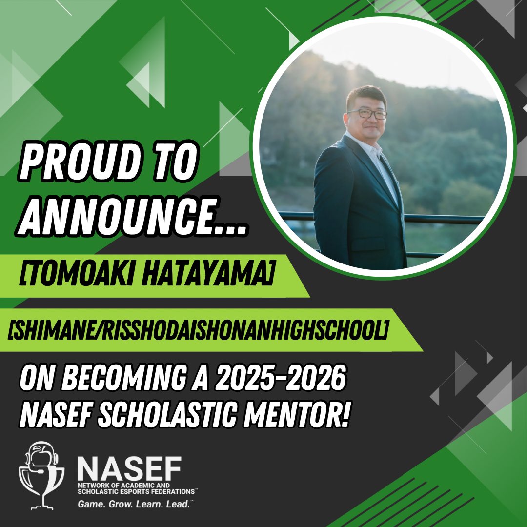今年はmentor programで日本の先生をサポートしてます✨「esports is community 」
#nasef 
#スカラスティックeスポーツ　
#Scholasticesports 
<a href="/NASEFedu/">NASEF</a>