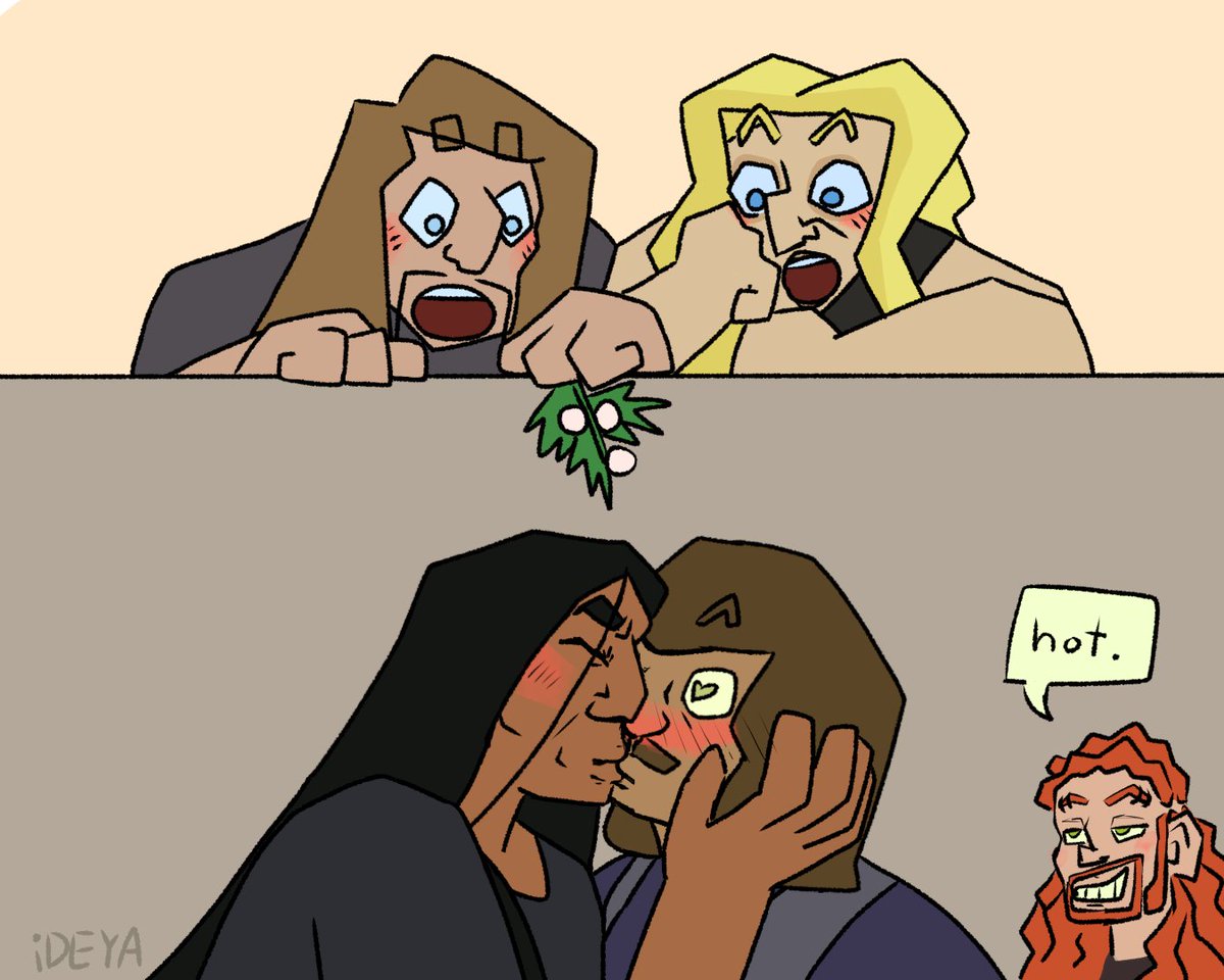 iDEYA126's tweet photo. winter wonderklok day 3: where did that mistletoe come from!?
#winterwonderklok2025 #metalocalypse #explosionface https://t.co/T4acygFynF