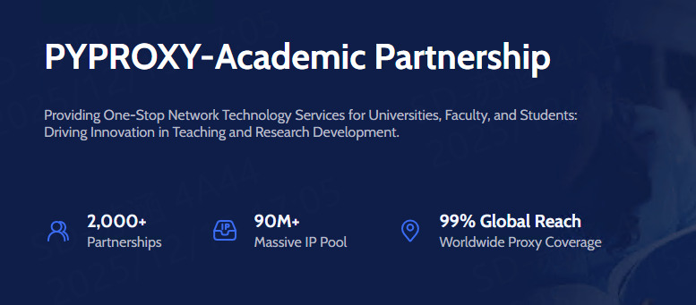 pyproxy_com's tweet photo. 📚 PYPROXY Academic Solution
2000+ Institutions | 90M+ IPs
✅ Key Features
IP rotation for anti-scraping
99% global coverage
Python/Java/Go/PHP/C++ support
✉️ Contact: service@pyproxy.com
🌐 https://t.co/FdPXS59JeS
#ResearchTech #DataScience https://t.co/36mZnO2hOl