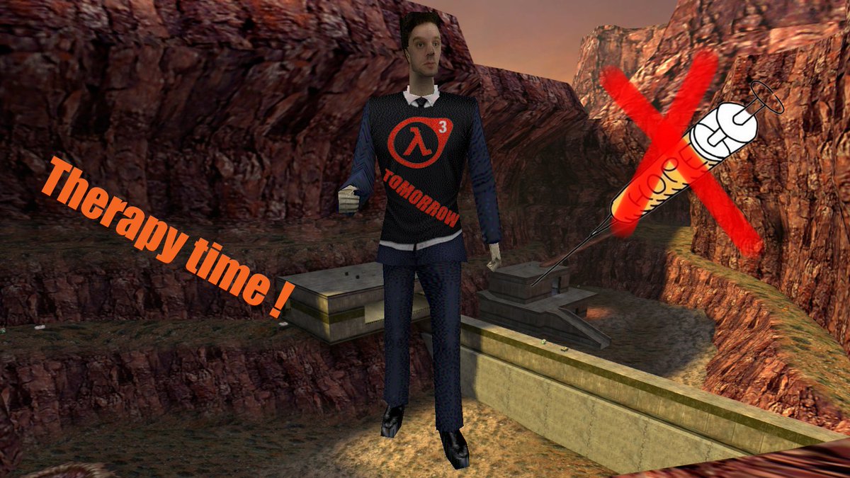 GmanMusk's tweet photo. Limited Half-life 1 event!   Hopium overdose? The Half-Life 1 server is now a therapy server that pits you against @Tyler_McV! More info: https://t.co/4rF1V24G6H https://t.co/rvxylSzXIq