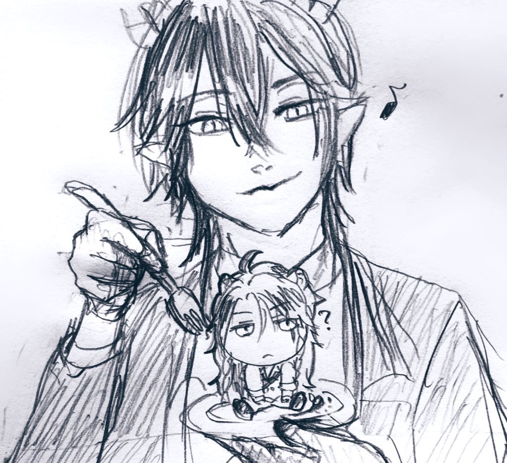 マレの🍰も🍫だろうから
レさんの髪色は🍫ブラウン設定なので実質マレレオ