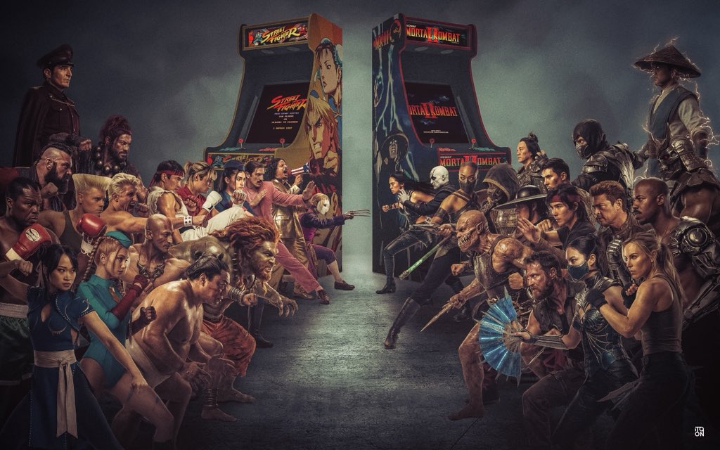 Street fighter vs. Mortal Kombat 2 - who you got?
.
.
Art by me.
.
.
#streetfighter #mortalkombat #streetfightermovie #mortalkombat11 <a href="/StreetFighter/">Street Fighter</a> <a href="/MortalKombat/">Mortal Kombat 1</a> <a href="/MKMovie/">Mortal Kombat Movie</a> #gaming #arcade #sfvsmk