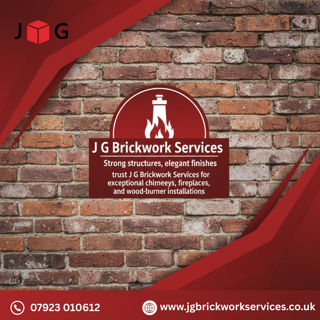 JGBrickworkuk's tweet image. Strong structures, elegant finishes – trust J G Brickwork Services for exceptional chimneys, fireplaces, and wood-burner installations.

🌐 Visit Our Website at jgbrickworkservices.co.uk/services/
#JGBrickworkServices #ChimneyExperts #FireplaceInstallation #WoodBurnerInstall