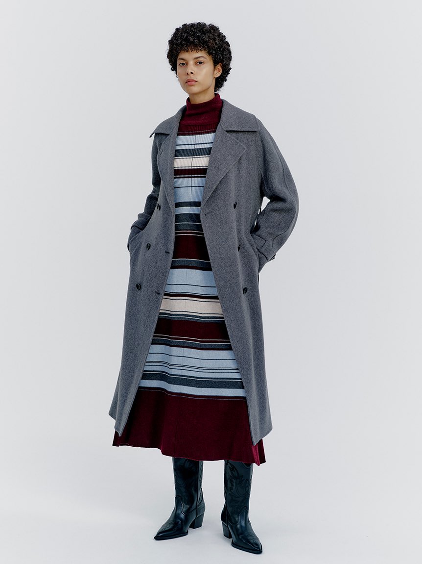 New Arrival - ベルト付きリバーピーコート ¥37,400- (tax in) 羽織る 