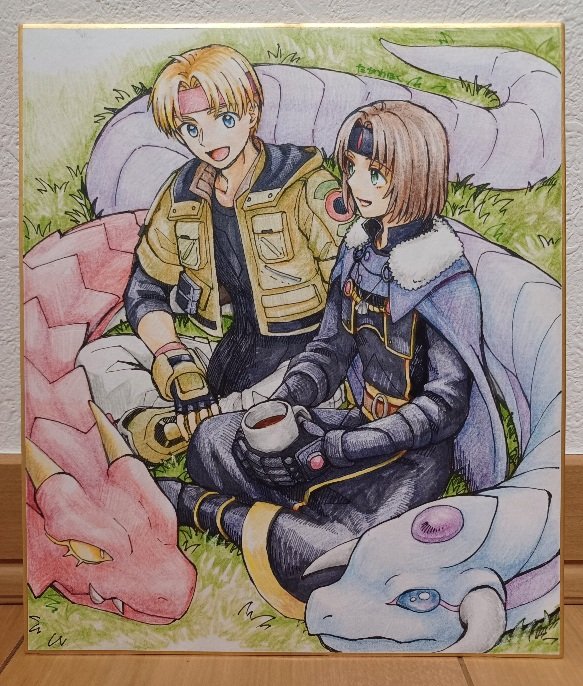 クロードとアシュトンと分離ギョロウル(当社比小さめ)完成～
久々のアナログお絵描きはこれで一旦おしまい。