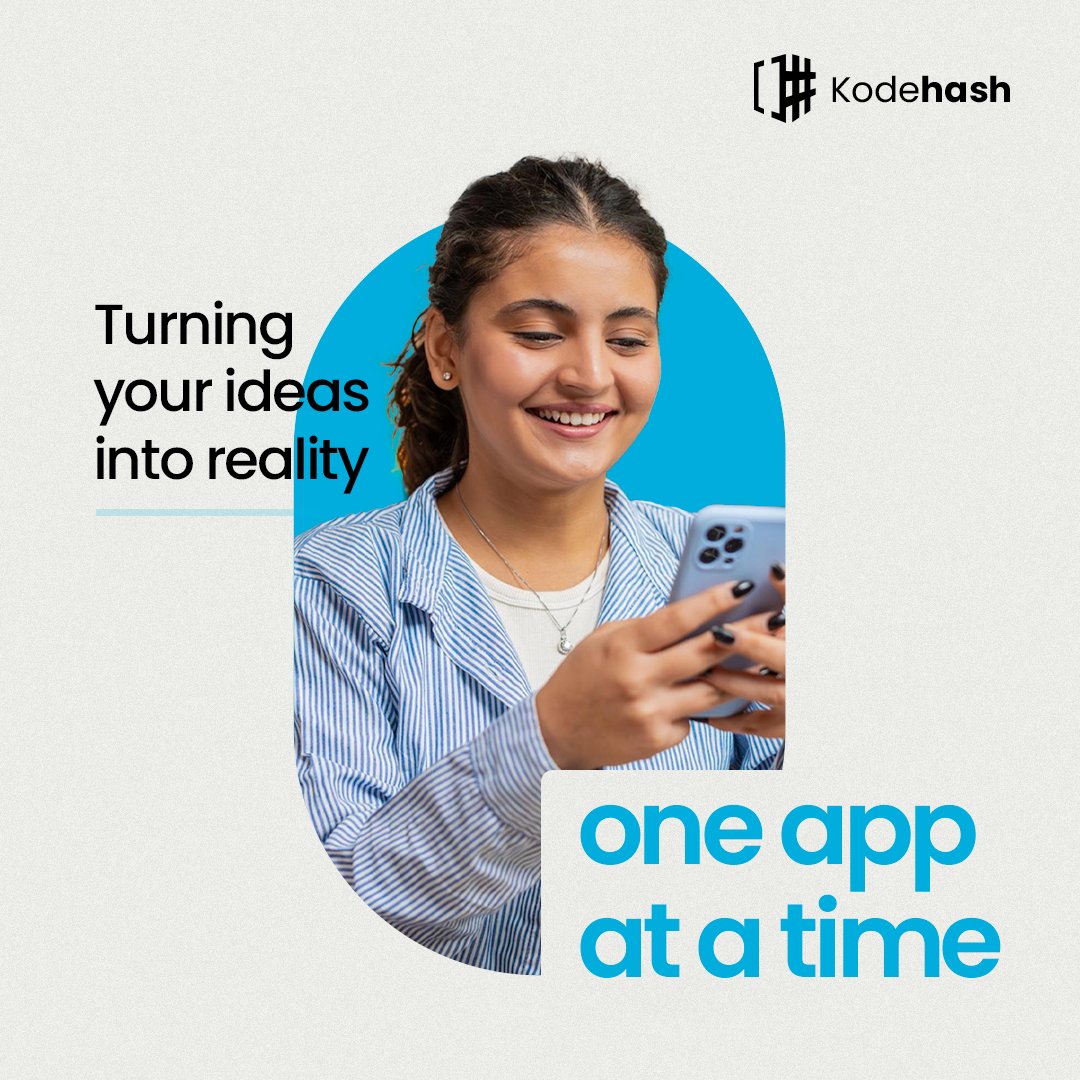 As your mobile app development partners, we aim to accompany you in turning all your ideas into reality. We undertake building apps, incorporating your vision into these.Count on us for your mobile app development needs
#kodehash #AppDevelopment #SoftwareSolutions #BusinessGrowth