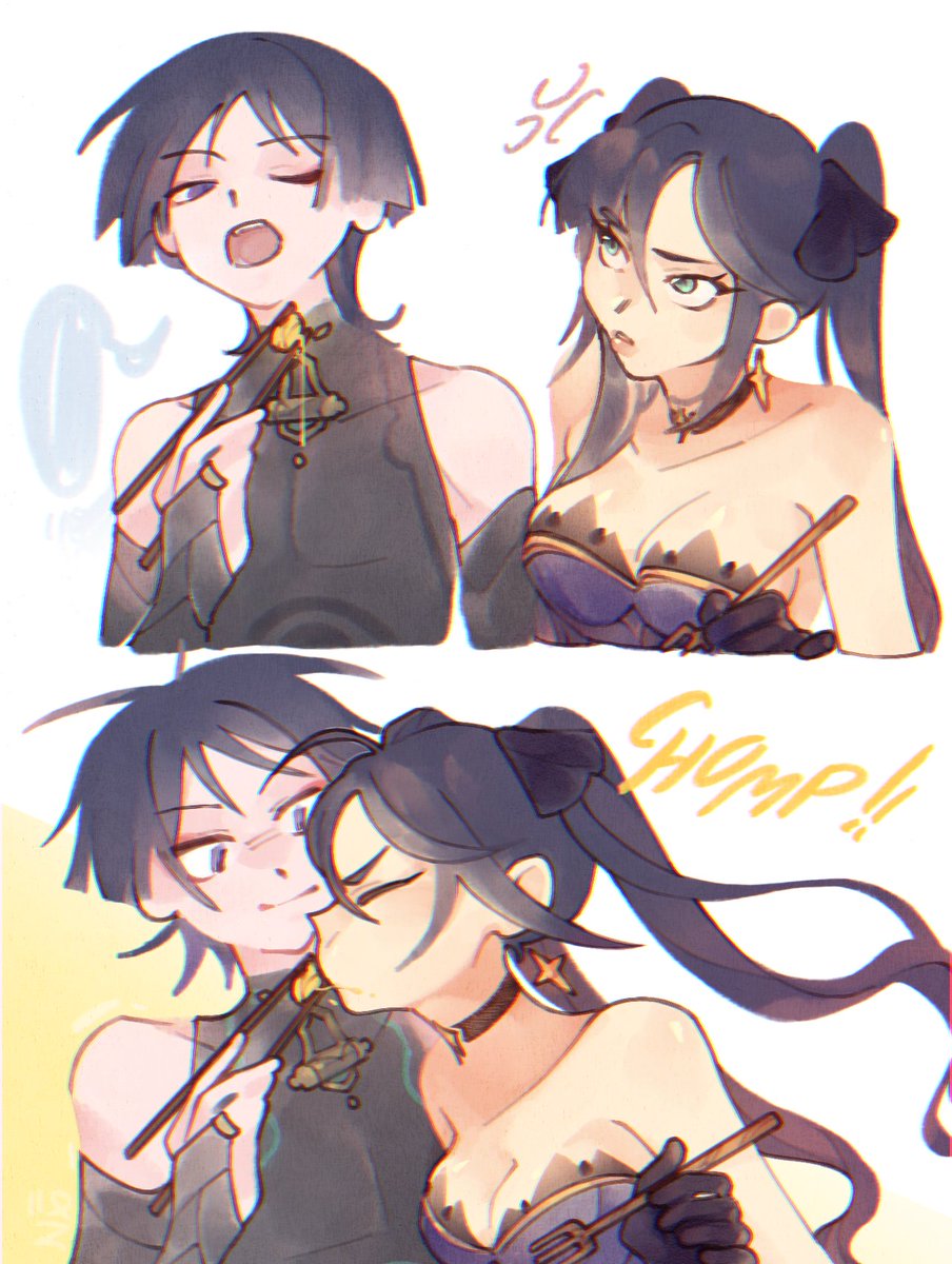 shut him up🥢 #scaramona