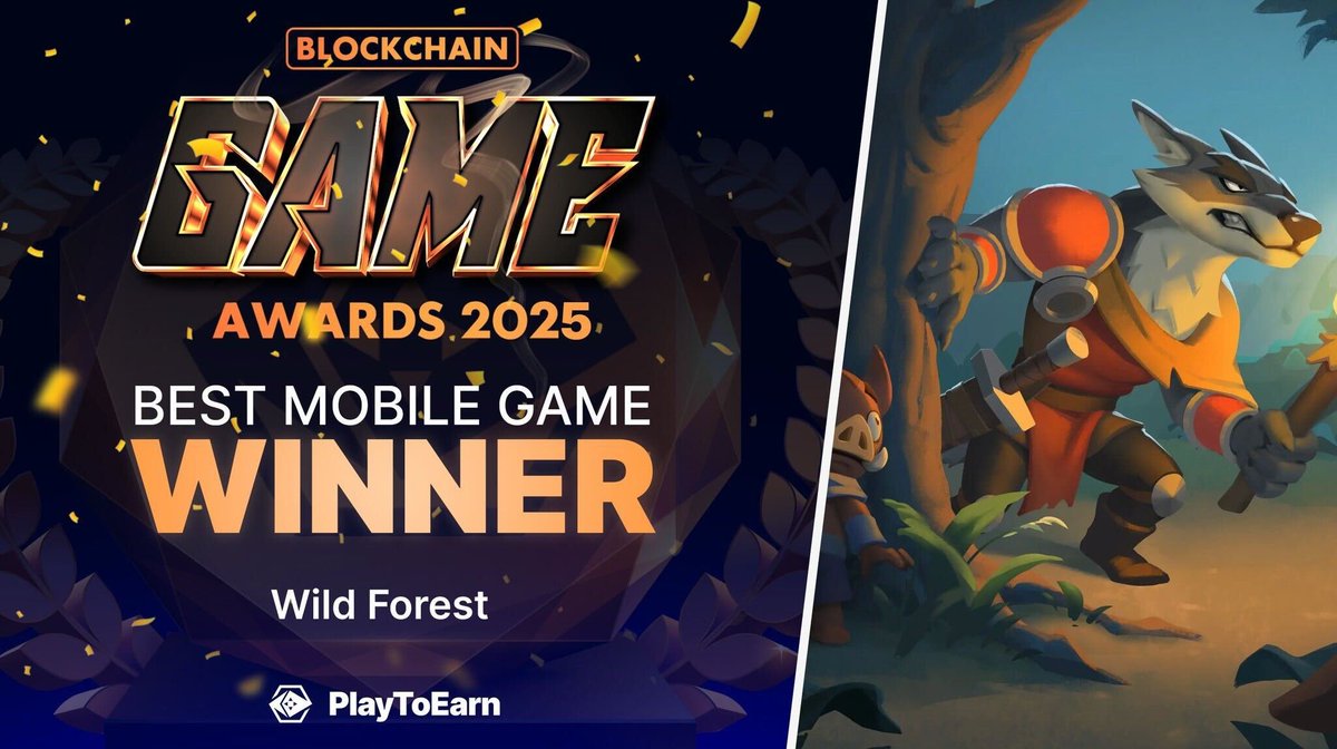 We’re beyond grateful to share that Wild Forest, powered by <a href="/Ronin_Network/">Ronin</a>  , has been recognized as one of the Best Mobile Games by <a href="/PlayToEarn/">PlayToEarn</a>! 🫶

To our incredible and supportive Warriors , this victory is yours.

 Your passion, support, and belief in Wild Forest made this