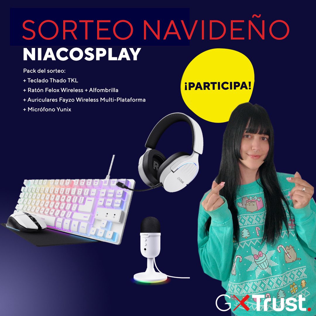 🎄🎅 SORTEO NAVIDAD 🎄🎅
Gana este pack de accesorios #TRUST y pasa felices fiestas.
 
Para participar:
👾 Sígueme y sigue a <a href="/Trust_Spain/">GXTrust España</a>
👾 RT tweet
👾 Menciona a dos amigos, sin límite de participación.
¡Suerte!