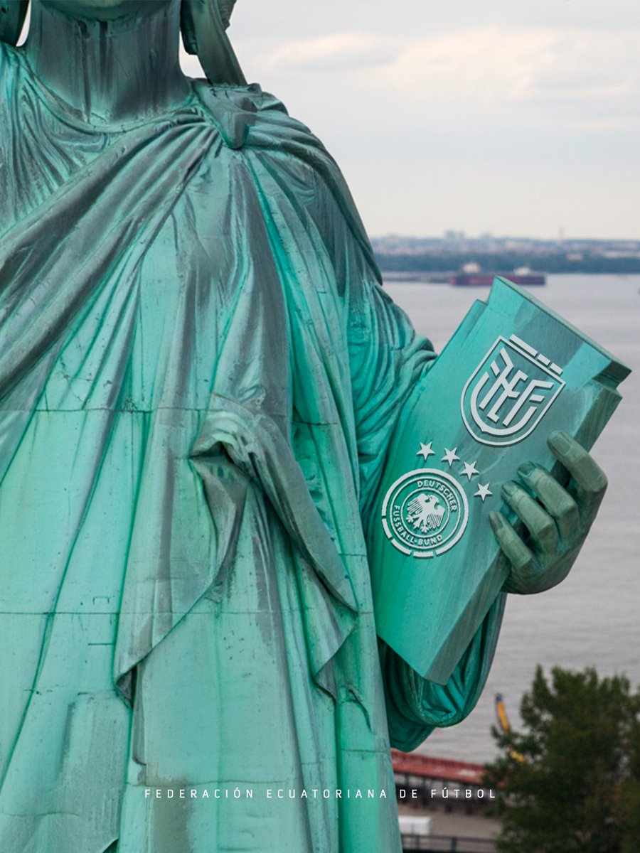 New Jersey nos albergará para vivir nuestro tercer partido de la Fase de Grupos del Mundial 🆚🇩🇪.

New Jersey, hogar del famoso Liberty State Park, desde donde se obtiene una de las vistas más icónicas de la Estatua de la Libertad.

¡Vamos con todo a representar al país! 🇪🇨