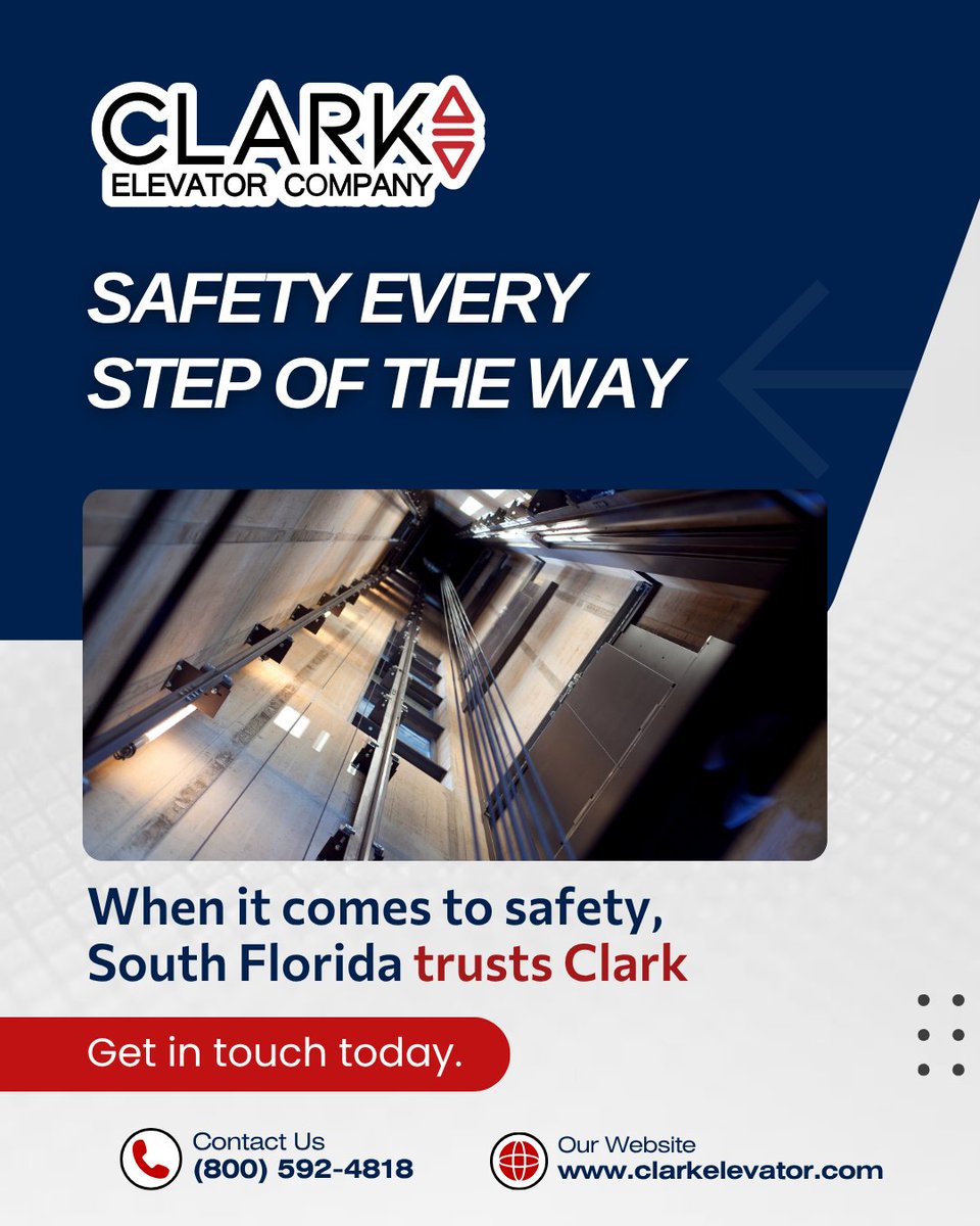 ClarkElevator's tweet photo. Smooth rides, safe travels—Clark Elevator keeps you moving. 👣 #elevatorexperts https://t.co/aCknGiUQ75