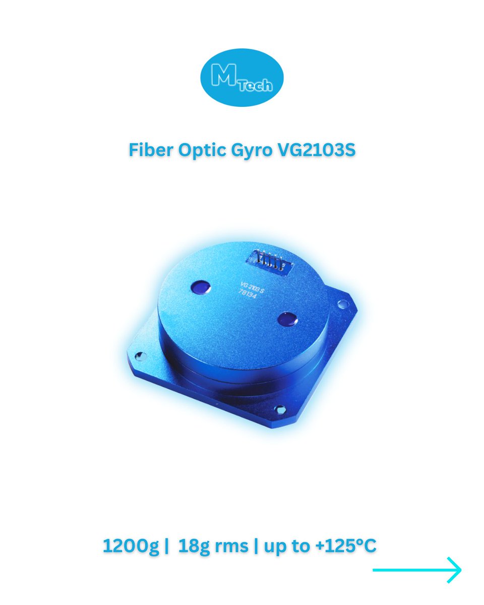 MostaTech_Malta's tweet photo. Meet the fiber optic gyro VG2103SD with a digital output interface for seamless integration into #navigation, #stabilization, control systems.
The new FOG maintains the series distinctive ruggedness &amp; compact form factor (60×60×17mm, 80g) while introducing lower ARW (~0.015°/√h) https://t.co/MjRCE92A9h
