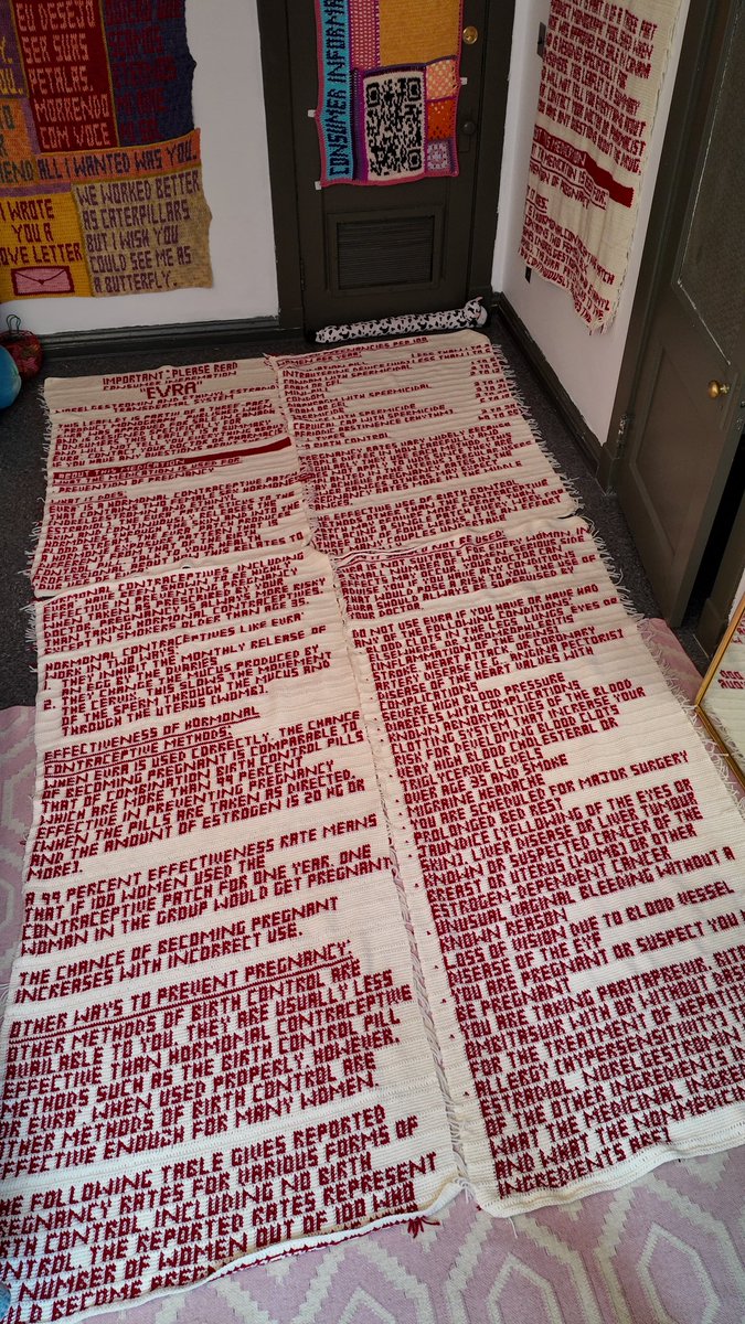 this is the 1st year of progress on crocheting my birth control information sheet word for word