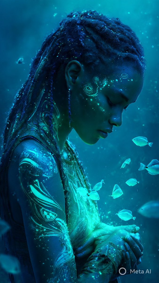 srjnsdonx's tweet photo. Bioluminescent Serenity ๐ ๐
#srjnsdvisuals #srjnsd #surajnishadai #visualart #serenity #mermaid #digitalart https://t.co/uUj12u35wb