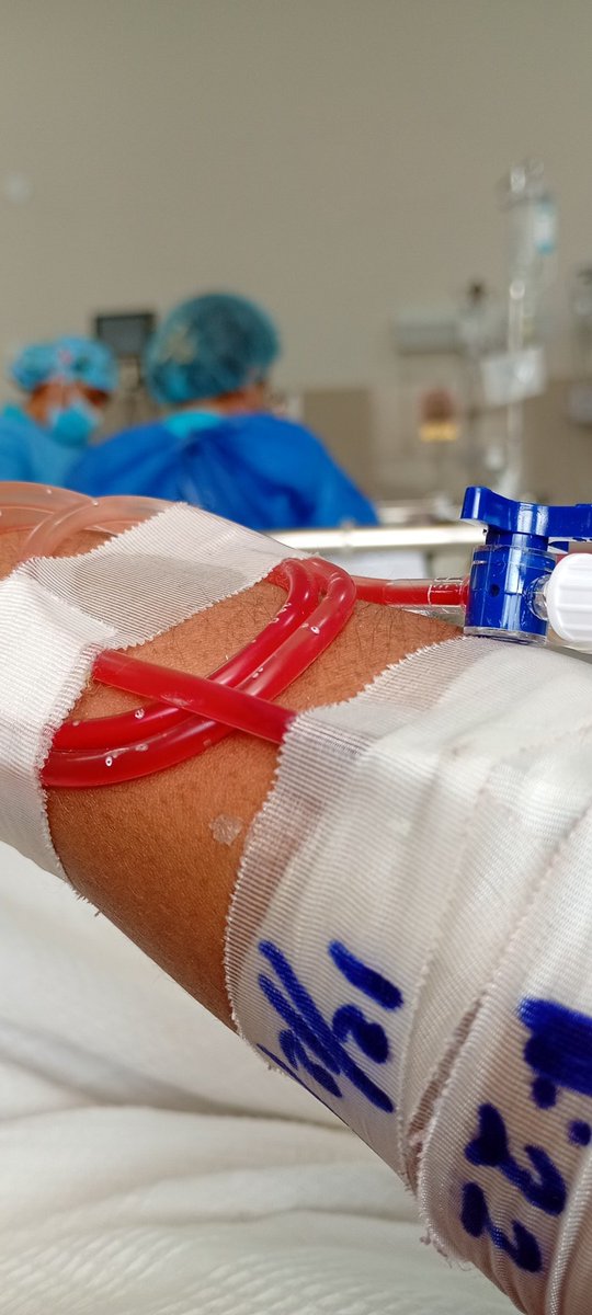 Está tarde es mi primera intervención, tras días hospitalizada luchando contra una pancreatitis que casi me quita la vida, los Dres. dicen que necesito varias intervenciones más y tengo temor de que no salga bien pero soy de las travestis marronas que no se dejan vencer ✊🏾❤️‍🩹