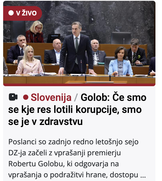 Zato ste pa na <a href="/vladaRS/">Vlada Republike Slovenije</a>  takoj ob nastopu mandata ukinili urad za referenčne cene v zdravstvu.
#ostržek
