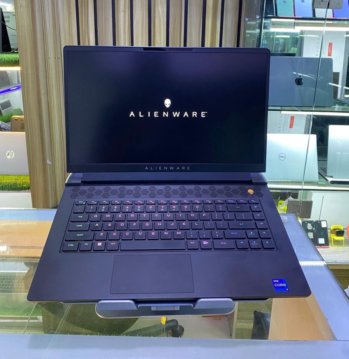 Alienware M15 R6
Core i7 11th Gen 
512GB SSD
16GB Ram 
Nvidia GeForce RTX 3070
8GB Dedicated Graphics 
15inches 
RGB Keyboard light
LED strip Bar

₦1.680m