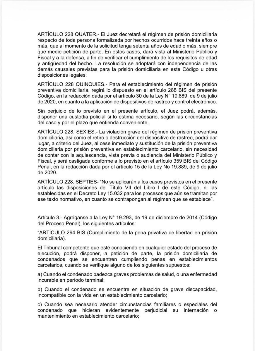 Presentamos en <a href="/DiputadosUY/">Diputados UY</a> proyecto de ley que permite solicitar prisión domiciliaria a personas mayores de 70 años, privadas de libertad por hechos ocurridos hace más de 30 años. Una respuesta humanitaria, acorde a las mejores tradiciones de nuestro país.